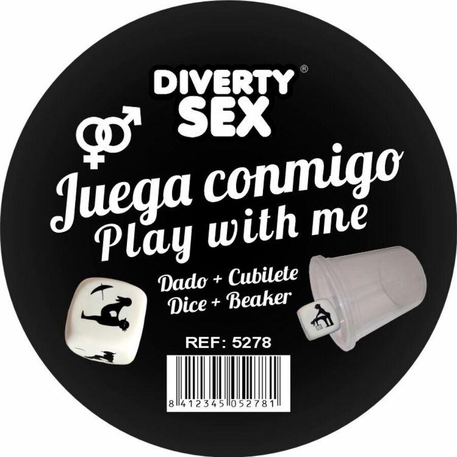 DIABLO PICANTE - DADO DURO BLANCO POSTURAS HETERO CON CUBILETE 1 DIABLO PICANTE - DADO DURO BLANCO POSTURAS HETERO CON CUBILETE