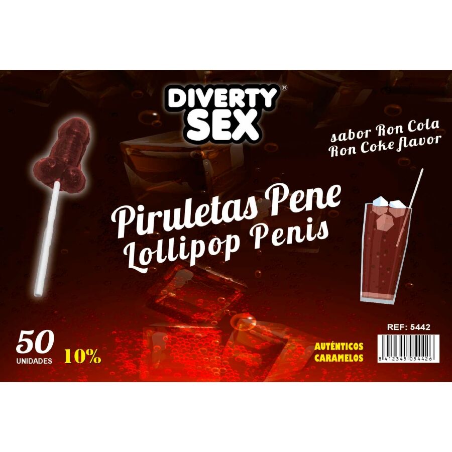 DIABLO GOLOSO - 50 PIRULETAS PENE RON COLA 10% ALCOHOL 6 img 216777 60e5d24d784f6e13d0f28c42e991c5f4 1