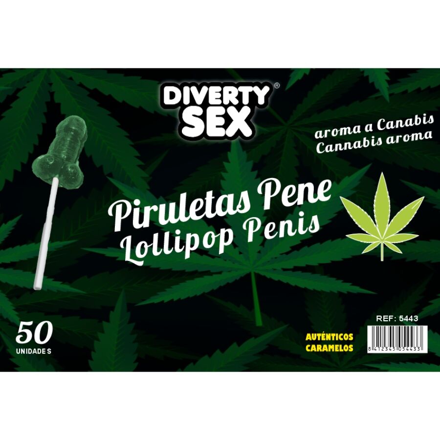 DIABLO GOLOSO - 50 PIRULETAS PENE AROMA CANNABIS 4 img 216778 5573dc6eed64f11ced251262d36ca98e 1
