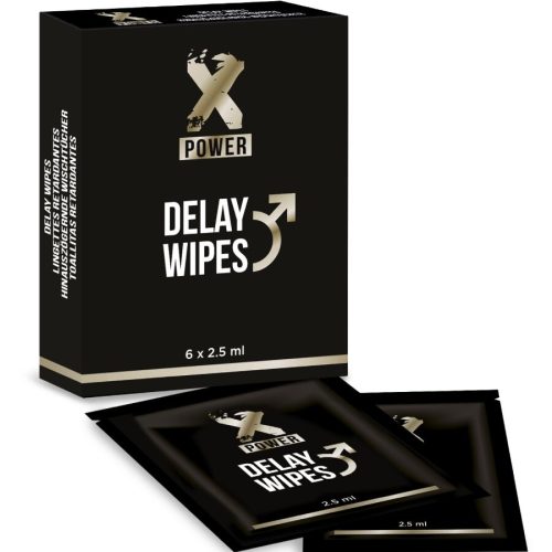 X POWER – DELAY WIPES TOALLITAS RETARDANTES 6 UNIDADES