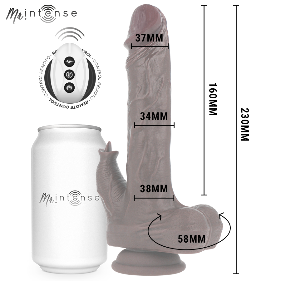 MR INTENSE - MORGAN REALÍSTICO MULTIFUNCIÓN CON VIBRACIÓN Y UP AND DOWN CONTROL REMOTO 23 CM -O- 3.5 CM 6 MR INTENSE - MORGAN REALÍSTICO MULTIFUNCIÓN CON VIBRACIÓN Y UP AND DOWN CONTROL REMOTO 23 CM -O- 3.5 CM - Imagen 6