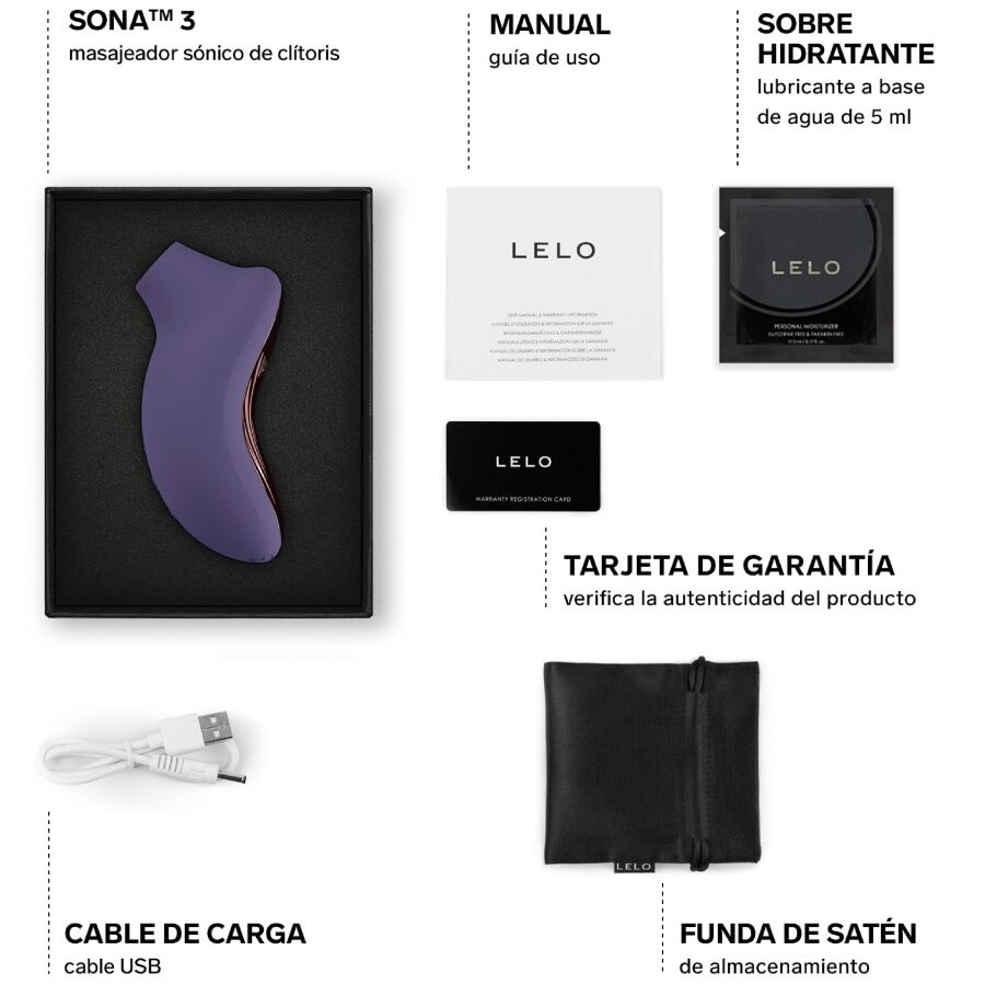 LELO - MASAJEADOR SÓNICO DE CLÍTORIS 5 LELO - MASAJEADOR SÓNICO DE CLÍTORIS - Imagen 5