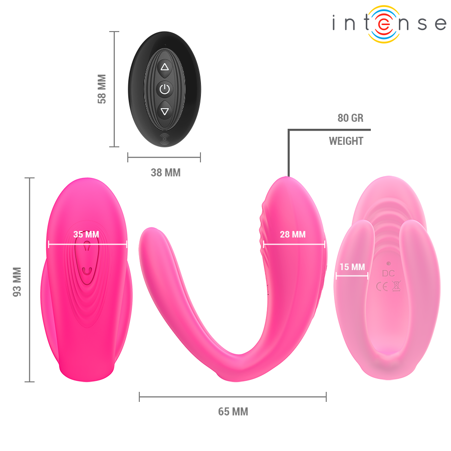 INTENSE - JULIA VIBRADOR & ESTIMULADOR DE PINZAS CONTROL REMOTO 10 INTENSE - JULIA VIBRADOR & ESTIMULADOR DE PINZAS CONTROL REMOTO - Imagen 10