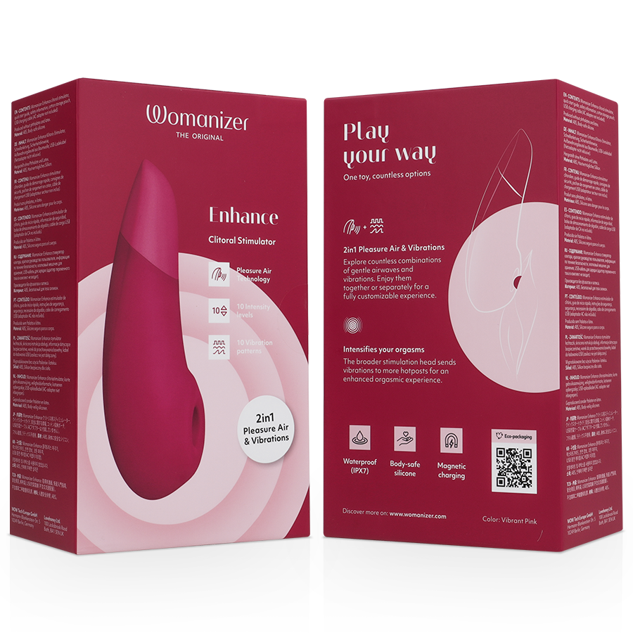 WOMANIZER - ENHANCE ESTIMULADOR DE CLITORÍS ROSA VIBRANTE 7 WOMANIZER - ENHANCE ESTIMULADOR DE CLITORÍS ROSA VIBRANTE - Imagen 7