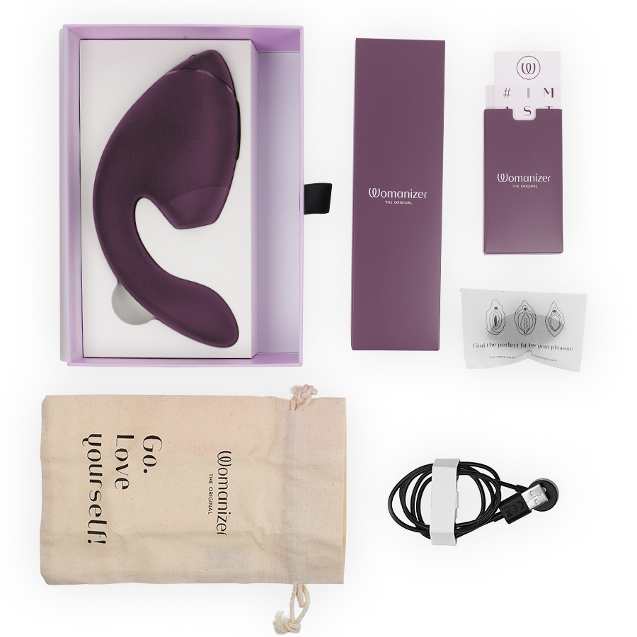 WOMANIZER - DUO NEXT ESTIMULADOR VIBRADOR DUAL CLÍTORIS & PUNTO·G MORADO 6 WOMANIZER - DUO NEXT ESTIMULADOR VIBRADOR DUAL CLÍTORIS & PUNTO·G MORADO - Imagen 6