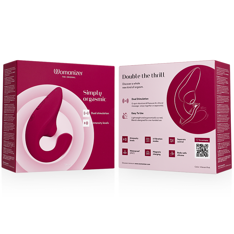 WOMANIZER - BLEND ESTIMULADOR VIBRADOR RABBIT FUCSIA 7 WOMANIZER - BLEND ESTIMULADOR VIBRADOR RABBIT FUCSIA - Imagen 7