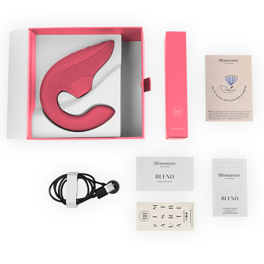 WOMANIZER - BLEND ESTIMULADOR VIBRADOR RABBIT ROSA 6 WOMANIZER - BLEND ESTIMULADOR VIBRADOR RABBIT ROSA - Imagen 6