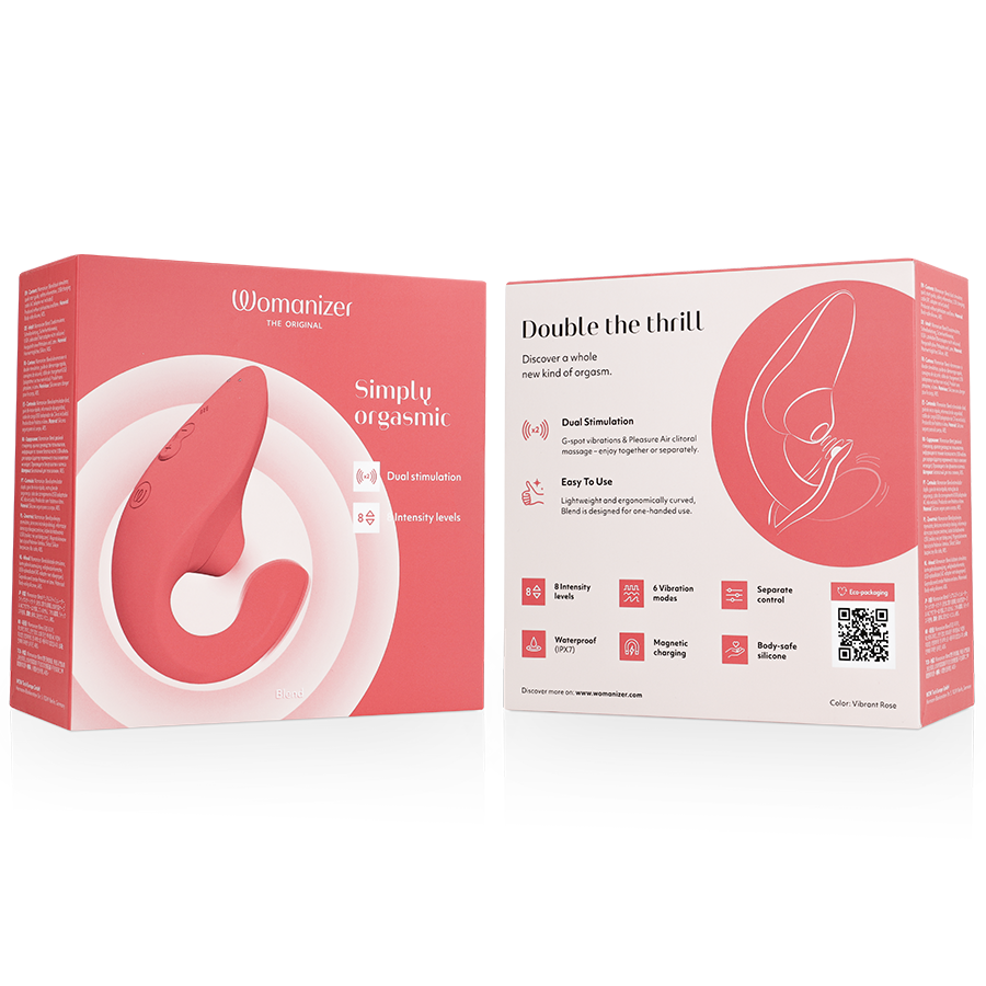 WOMANIZER - BLEND ESTIMULADOR VIBRADOR RABBIT ROSA 7 WOMANIZER - BLEND ESTIMULADOR VIBRADOR RABBIT ROSA - Imagen 7
