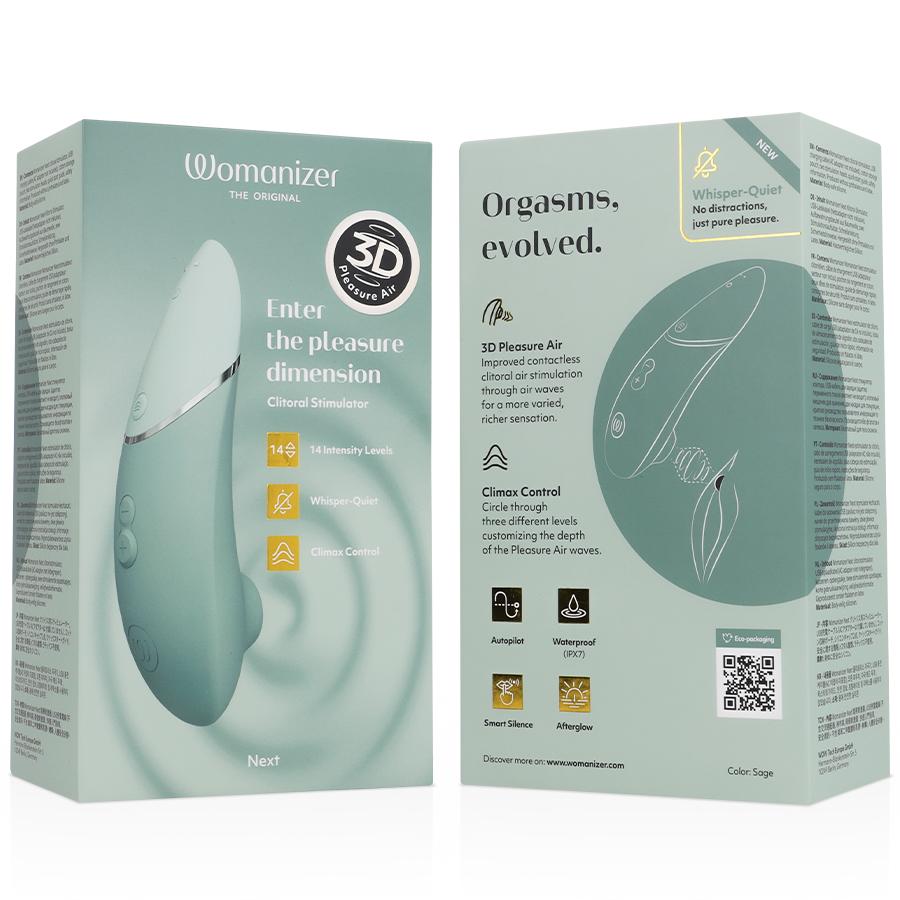 WOMANIZER - NEXT ESTIMULADOR DE CLITORÍS VERDE CLARO 7 WOMANIZER - NEXT ESTIMULADOR DE CLITORÍS VERDE CLARO - Imagen 7