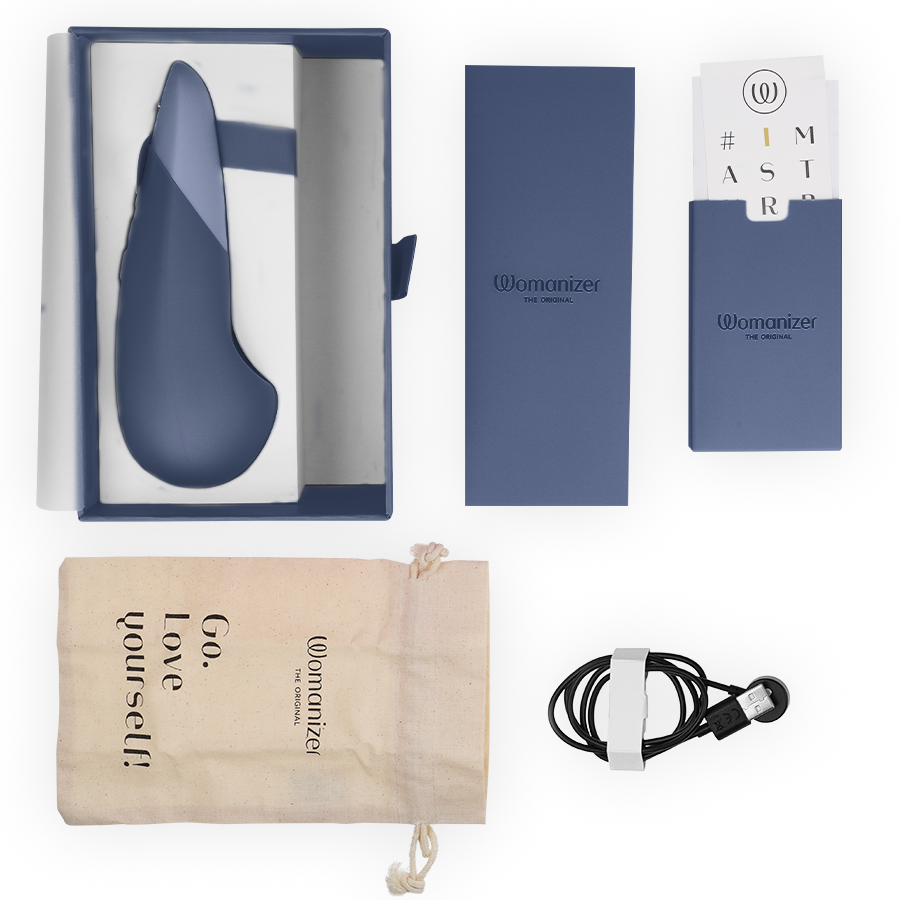 WOMANIZER - VIBE VIBRADOR LAY-ON SILENCIOSO AZUL OSCURO 6 WOMANIZER - VIBE VIBRADOR LAY-ON SILENCIOSO AZUL OSCURO - Imagen 6