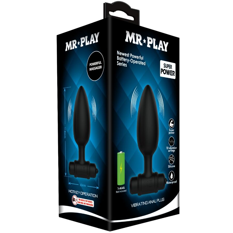 MR PLAY - PLUG ANAL SUPER POWER CON VIBRACIÓN 2 MR PLAY - PLUG ANAL SUPER POWER CON VIBRACIÓN - Imagen 2