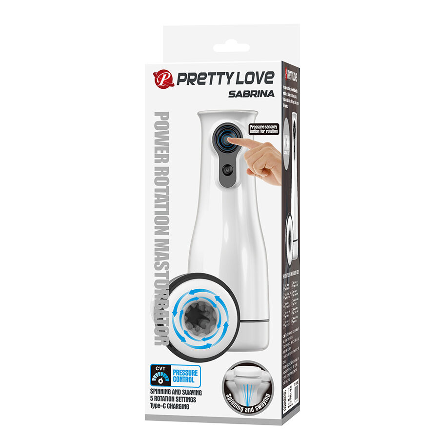 PRETTY LOVE - SABRINA MASTURBADOR MASCULINO CON ROTACIÓN Y BALANCEO 4 PRETTY LOVE - SABRINA MASTURBADOR MASCULINO CON ROTACIÓN Y BALANCEO - Imagen 4