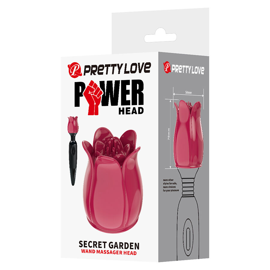 PRETTY LOVE - SECRET GARDEN CABEZAL MASAJEADOR ROSA 6 PRETTY LOVE - SECRET GARDEN CABEZAL MASAJEADOR ROSA - Imagen 6