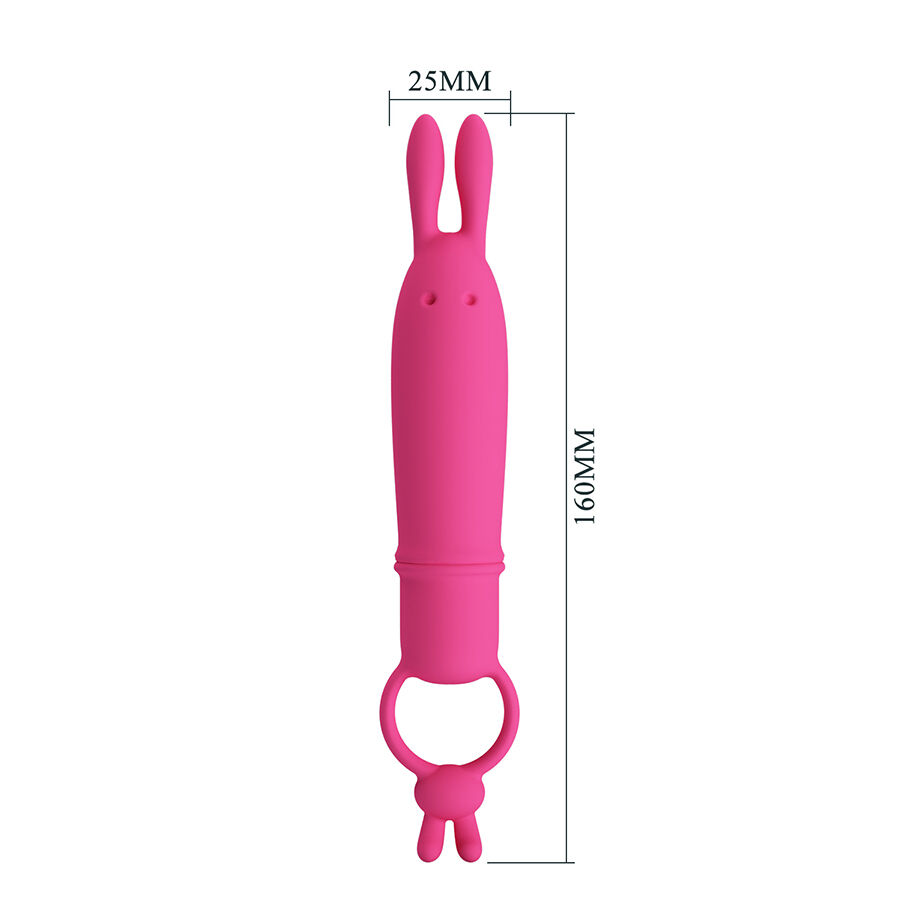 PRETTY LOVE - DELIA VIBRADOR RABBIT CON ANILLO DE SUJECIÓN 4 PRETTY LOVE - DELIA VIBRADOR RABBIT CON ANILLO DE SUJECIÓN - Imagen 4