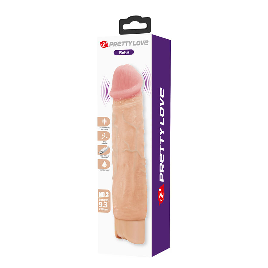 PRETTY LOVE - RUFUS VIBRADOR REALÍSTICO FLEXIBLE 7 PRETTY LOVE - RUFUS VIBRADOR REALÍSTICO FLEXIBLE - Imagen 7