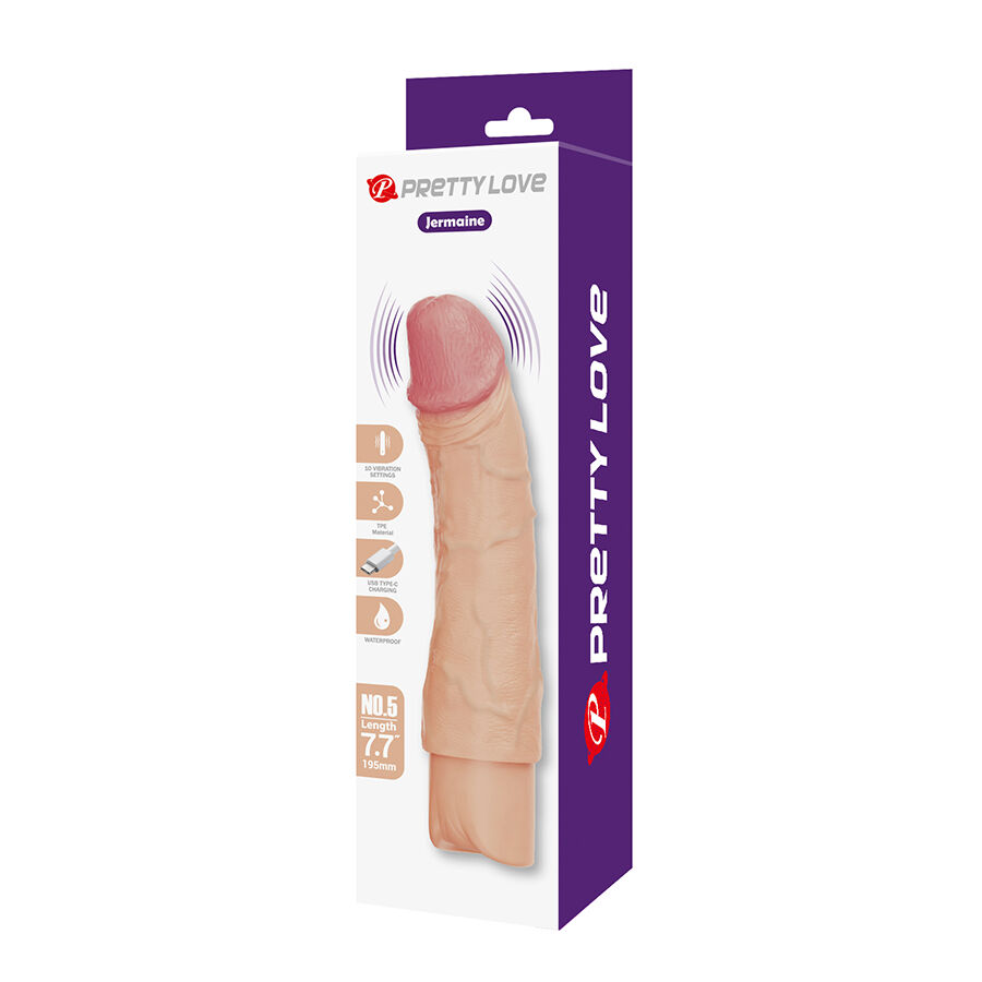 PRETTY LOVE - JERMAINE VIBRADOR REALÍSTICO FLEXIBLE 7 PRETTY LOVE - JERMAINE VIBRADOR REALÍSTICO FLEXIBLE - Imagen 7