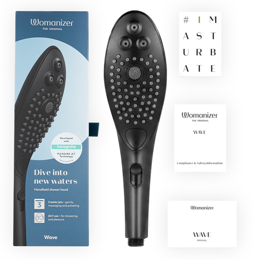 WOMANIZER - WAVE CABEZAL DE DUCHA ESTIMULADOR DE CLITORÍS NEGRO 6 WOMANIZER - WAVE CABEZAL DE DUCHA ESTIMULADOR DE CLITORÍS NEGRO - Imagen 6