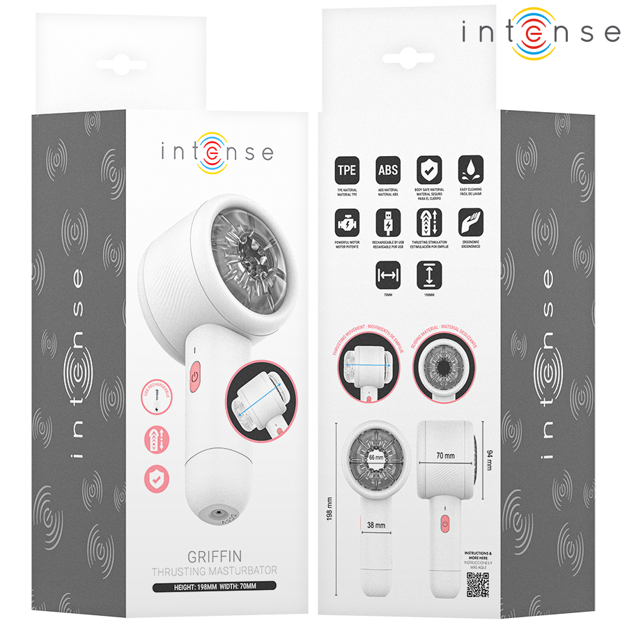 INTENSE - GRIFFIN MASTURBADOR MASCULINO CON EMPUJE AVANZADO 2 INTENSE - GRIFFIN MASTURBADOR MASCULINO CON EMPUJE AVANZADO - Imagen 2