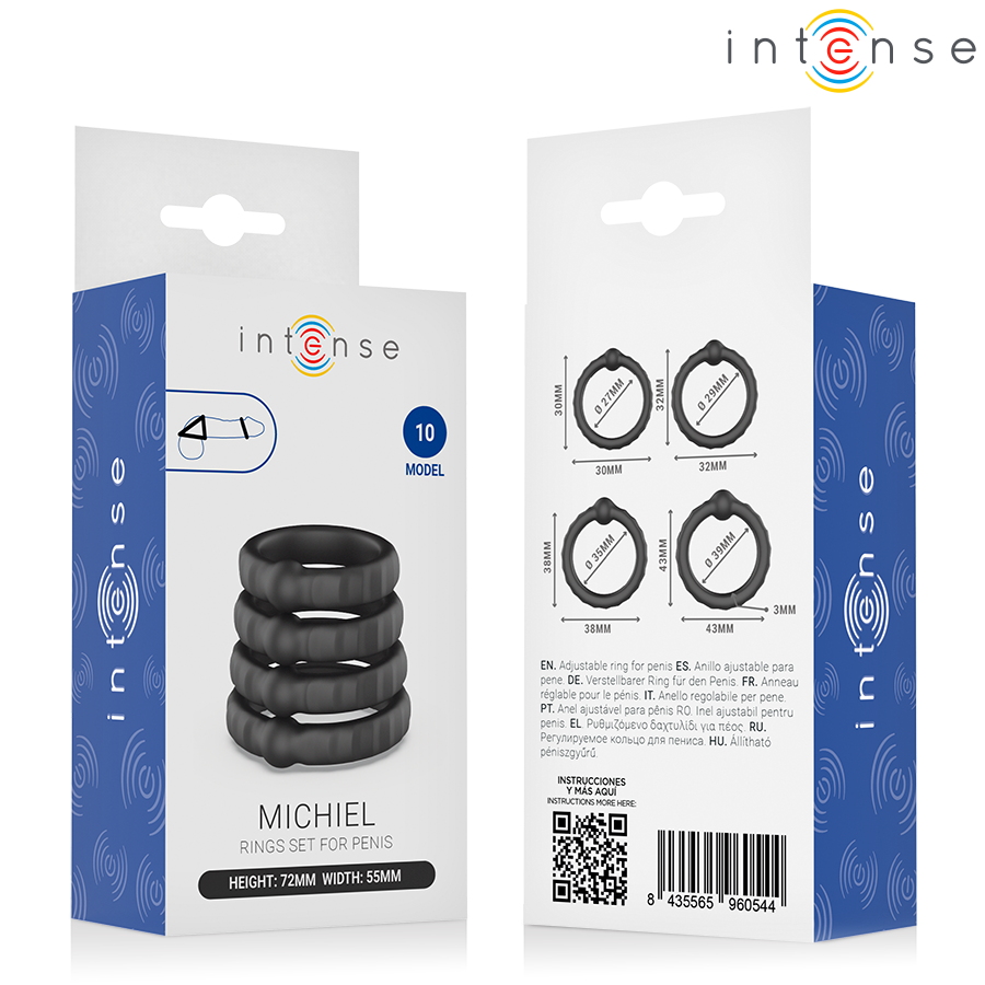 INTENSE - MICHIEL SET DE 4 ANILLOS MODELO 10 6 INTENSE - MICHIEL SET DE 4 ANILLOS MODELO 10 - Imagen 6
