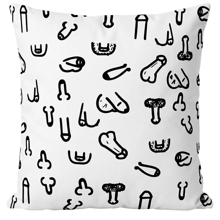 DIABLO PICANTE - COJÍN 30 X 30 PENES BLANCO 4 img 221524 691127647640929548b1769e8f46bcf5 1