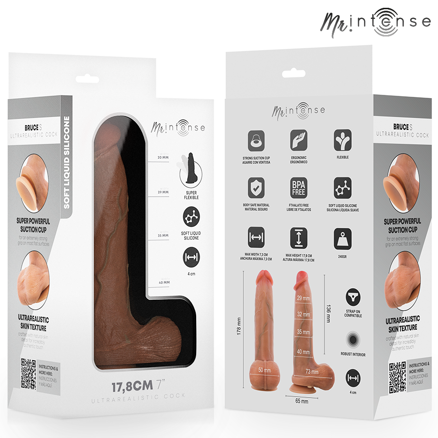 MR INTENSE - BRUCE S DILDO SILICONA 17.8 CM -Ø- 4 CM 3 MR INTENSE - BRUCE S DILDO SILICONA 17.8 CM -Ø- 4 CM - Imagen 3