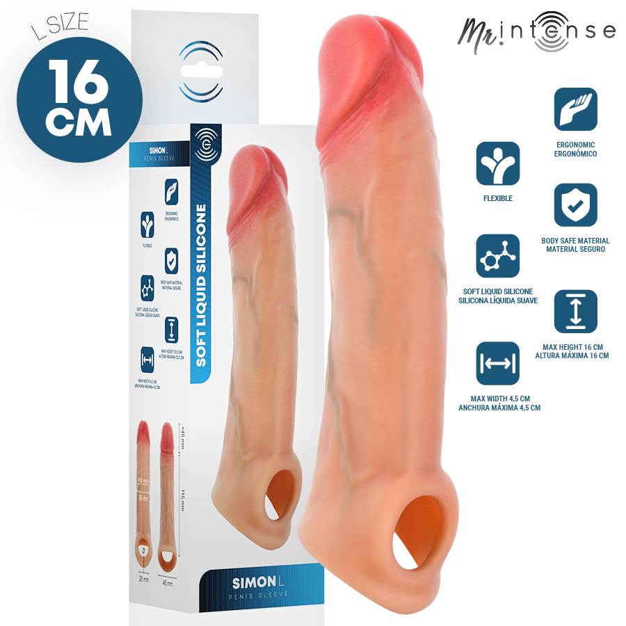 MR INTENSE - SIMON L FUNDA PARA PENE SILICONA 16 CM -Ø- 4.5 CM 6 img 221706 e38b63d1b72de92d88a5409d28014c43 1