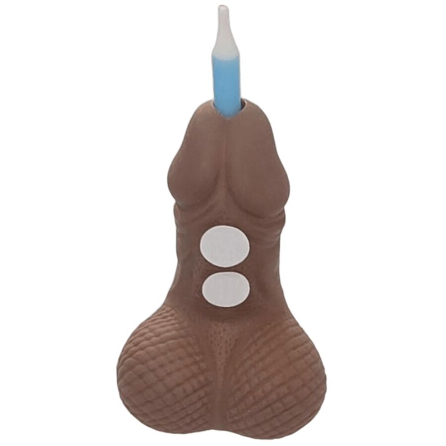 DIABLO PICANTE - PENE TONO OSCURO VELA NÚMERO CUMPLEAÑOS 1 DIABLO PICANTE - PENE TONO OSCURO VELA NÚMERO CUMPLEAÑOS
