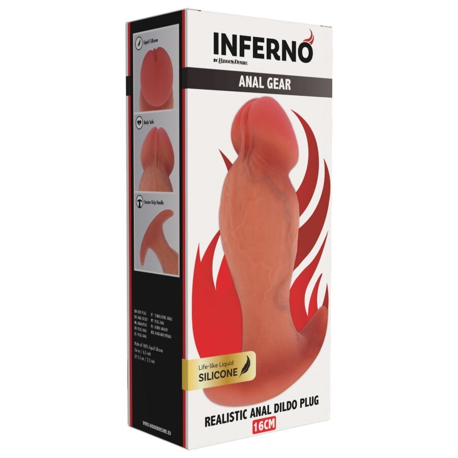 HIDDEN DESIRE - INFERNO PLUG ANAL REALÍSTICO 16 CM 3 HIDDEN DESIRE - INFERNO PLUG ANAL REALÍSTICO 16 CM - Imagen 3