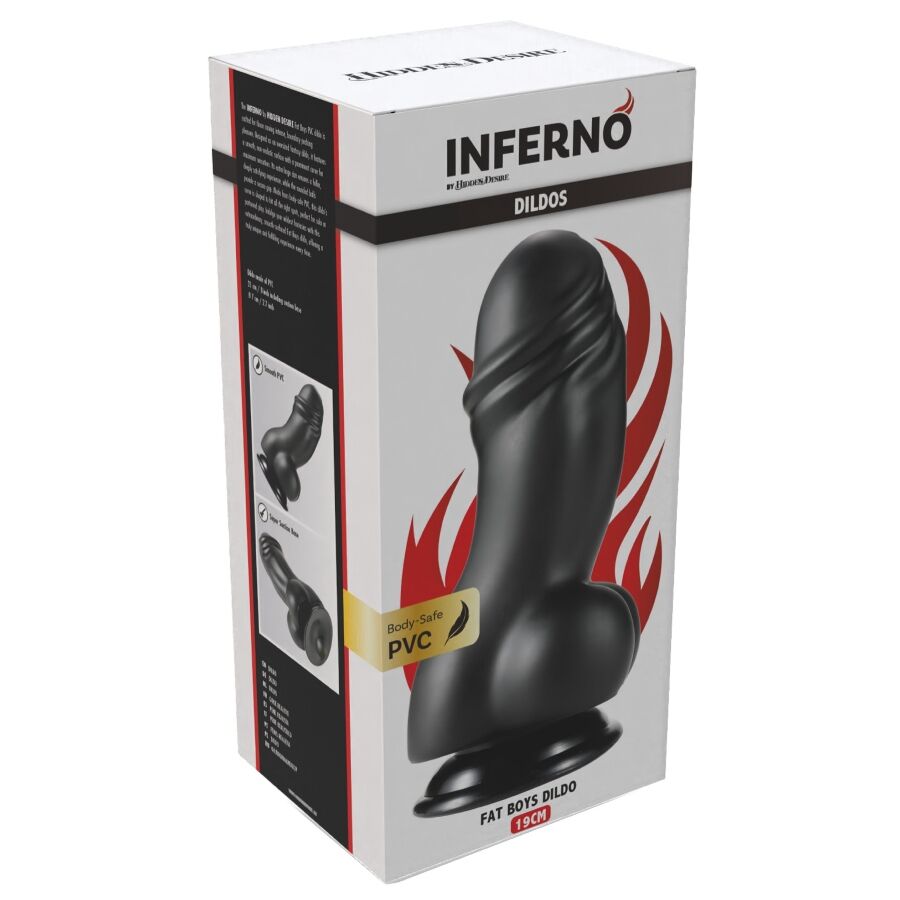 HIDDEN DESIRE - INFERNO FAT BOYS DILDO 19 CM 6 HIDDEN DESIRE - INFERNO FAT BOYS DILDO 19 CM - Imagen 6