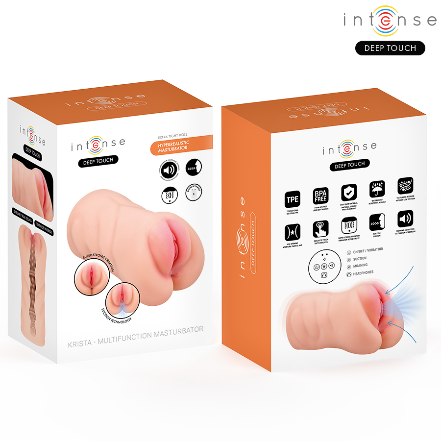INTENSE DEEP TOUCH - KRISTA MASTURBADOR VAGINA CON EFECTO SUCCIÓN, VIBRACIÓN Y VOZ 1.2 KG 8 INTENSE DEEP TOUCH - KRISTA MASTURBADOR VAGINA CON EFECTO SUCCIÓN, VIBRACIÓN Y VOZ 1.2 KG - Imagen 8