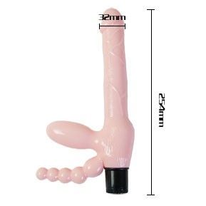 BAILE - ARNÉS SIN CUERDA TPR CON VIBRACIÓN Y ESTIMULACION ANAL 25.4 CM 2 BAILE - ARNÉS SIN CUERDA TPR CON VIBRACIÓN Y ESTIMULACION ANAL 25.4 CM - Imagen 2