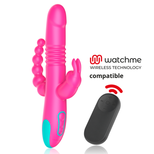 HAPPY LOKY – DONALD TRIPLE ESTIMULACIÓN: ANAL, PUNTO G & CLÍTORIS + MANDO CONTROL REMOTO WATCHME