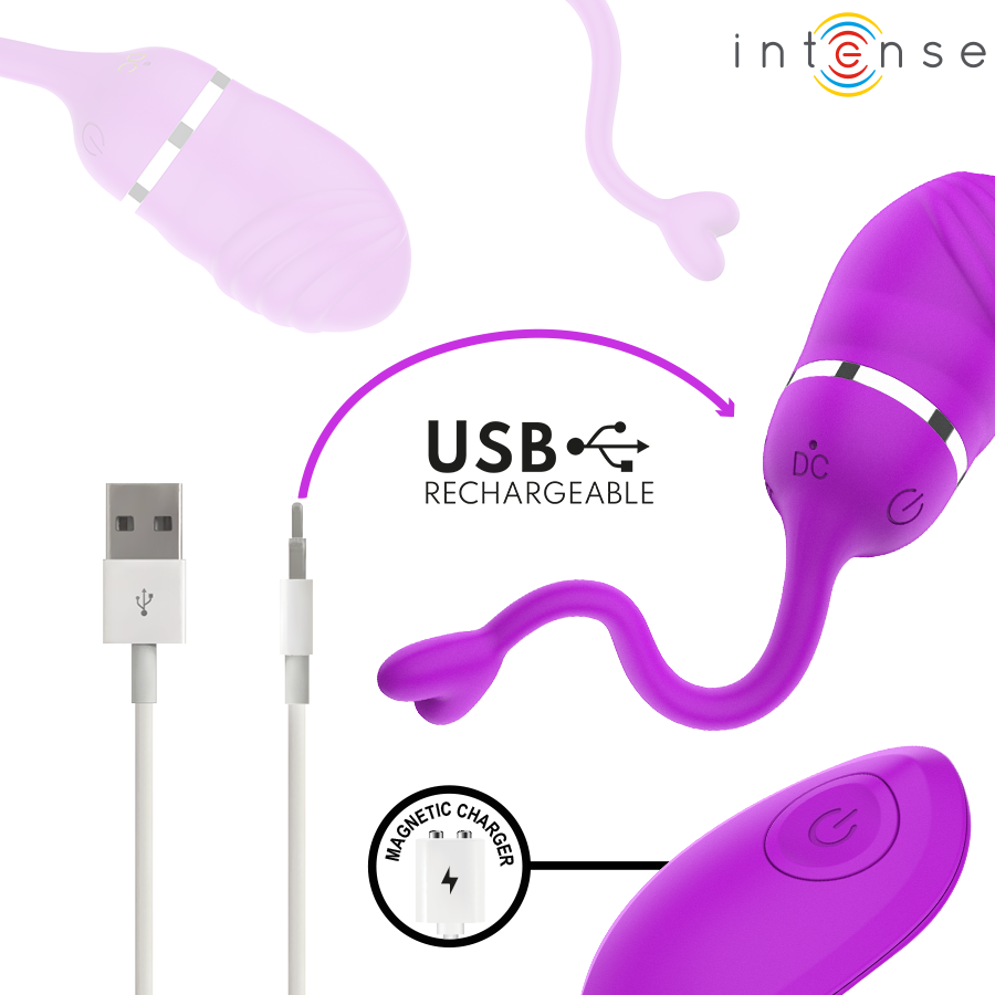 INTENSE - SOOKIE HUEVO VIBRADOR CON CONTROL REMOTO MORADO 7 INTENSE - SOOKIE HUEVO VIBRADOR CON CONTROL REMOTO MORADO - Imagen 7