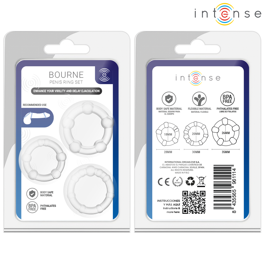 INTENSE - BOURNE SET DE 3 ANILLOS 5 INTENSE - BOURNE SET DE 3 ANILLOS - Imagen 5