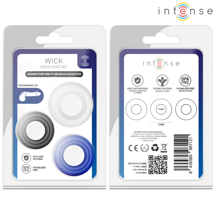 INTENSE - WICK SET DE 3 ANILLOS VARIOS COLORES 5 INTENSE - WICK SET DE 3 ANILLOS VARIOS COLORES - Imagen 5