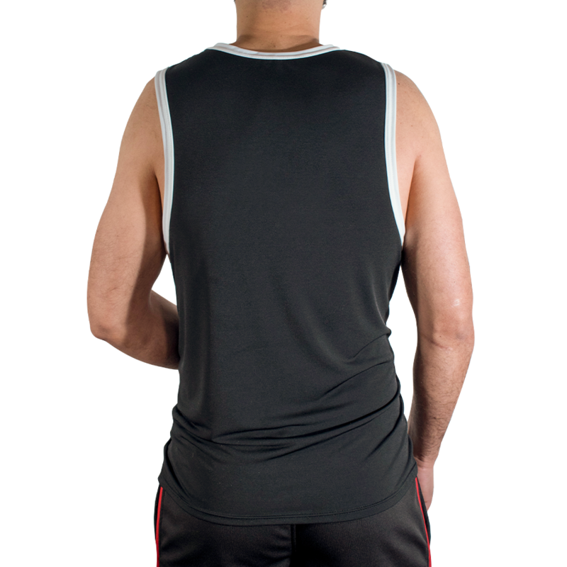 MACHO - CMV004 CAMISETA GYM NEGRA S/M 3 MACHO - CMV004 CAMISETA GYM NEGRA S/M - Imagen 3