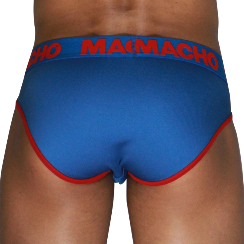 MACHO - MCH005 SLIP CLÁSICO AZULÓN + ROJO S 3 MACHO - MCH005 SLIP CLÁSICO AZULÓN + ROJO S - Imagen 3