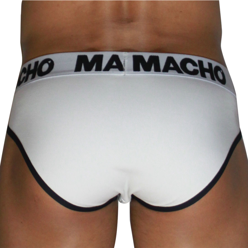 MACHO - MCH006 SLIP CLÁSICO BLANCO + NEGRO S 3 MACHO - MCH006 SLIP CLÁSICO BLANCO + NEGRO S - Imagen 3