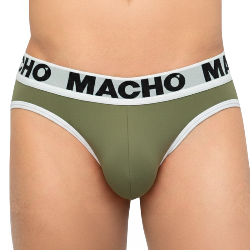MACHO - MCH013 SLIP VERDE MILITAR S 2 MACHO - MCH013 SLIP VERDE MILITAR S - Imagen 2