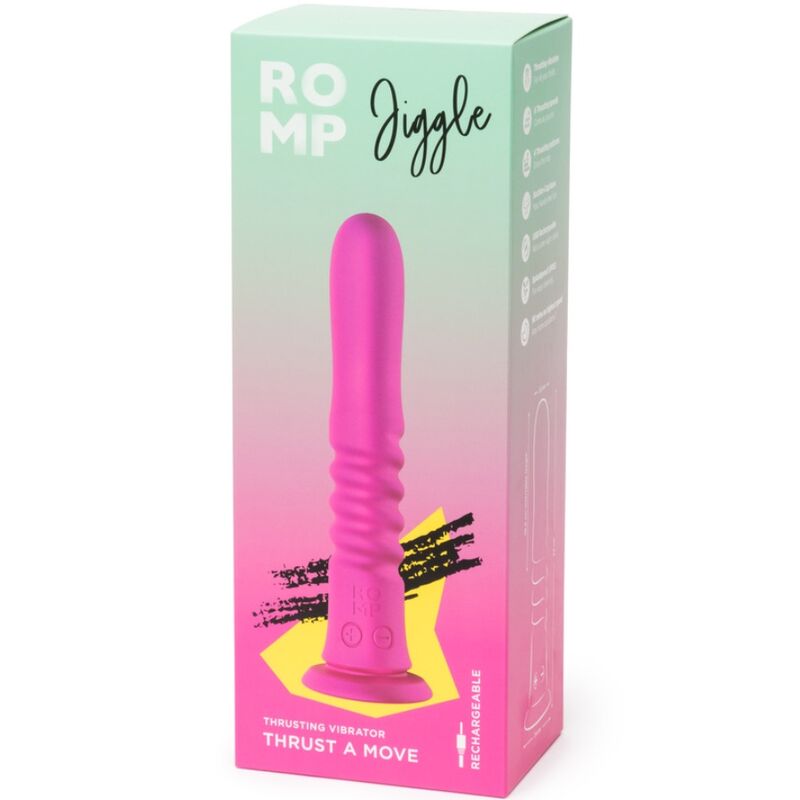 ROMP - JIGGLE VIBRADOR UP AND DOWN CON VENTOSA ROSA 2 ROMP - JIGGLE VIBRADOR UP AND DOWN CON VENTOSA ROSA - Imagen 2