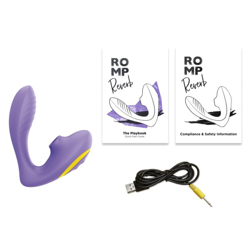 ROMP - REVERB ESTIMULADOR PUNTO G Y SUCCIONADOR DE CLÍTORIS LILA 8 ROMP - REVERB ESTIMULADOR PUNTO G Y SUCCIONADOR DE CLÍTORIS LILA - Imagen 8