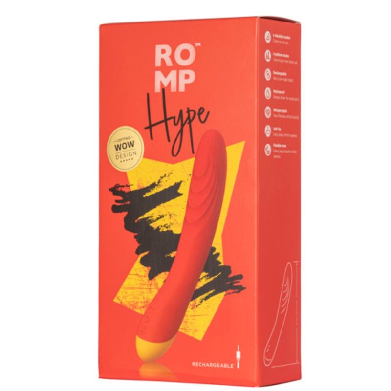 ROMP - HYPE VIBRADOR PUNTO G MULTIFUNCIÓN ROJO 7 ROMP - HYPE VIBRADOR PUNTO G MULTIFUNCIÓN ROJO - Imagen 7