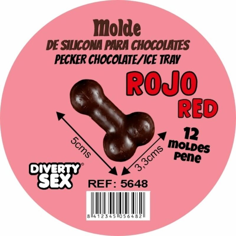DIABLO PICANTE - MOLDE CHOCOLATE 12 PENES SILICONA PARA COLGAR ROJO 5 img 225437 d6220921daa535033a897ca0103c18e3 1
