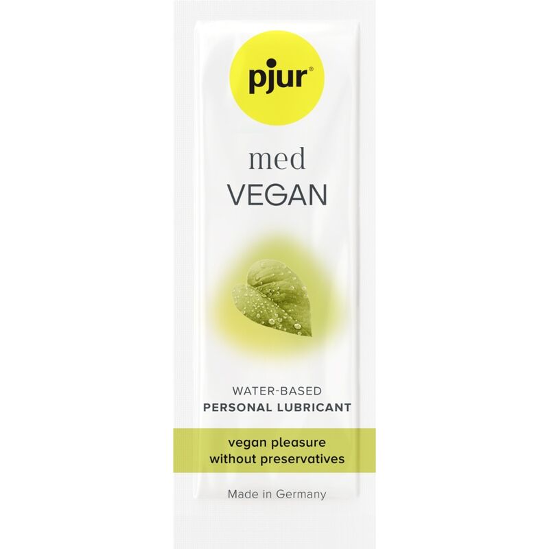 PJUR - MED VEGAN GLIDE LUBRICANTE BASE AGUA 2 ML 1 PJUR - MED VEGAN GLIDE LUBRICANTE BASE AGUA 2 ML
