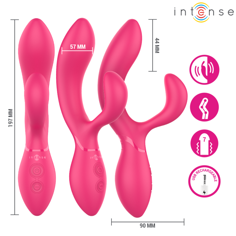 INTENSE - CHARLY ESTIMULADOR VIBRADOR ARTICULABLE 3 INTENSE - CHARLY ESTIMULADOR VIBRADOR ARTICULABLE - Imagen 3