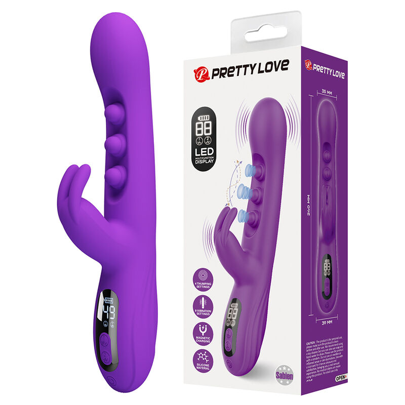 PRETTY LOVE - SABIEN VIBRADOR RABBIT CON ESTIMULACIÓN POR GOLPETEOS Y LED MORADO 8 img 225798 d4412e0811b98e2fd998ae6fa041c572 1