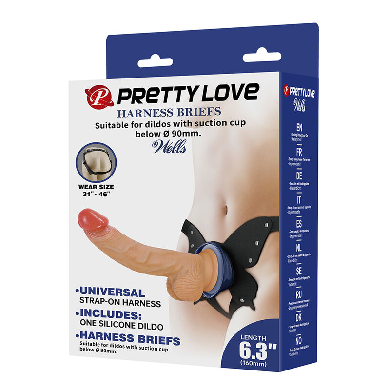 PRETTY LOVE - YETI ARNÉS STRAP-ON CON DILDO Y VENTOSA CARNE 5 PRETTY LOVE - YETI ARNÉS STRAP-ON CON DILDO Y VENTOSA CARNE - Imagen 5