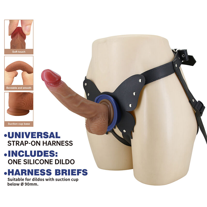 PRETTY LOVE - YETI ARNÉS STRAP-ON CON DILDO Y VENTOSA CARNE 11 PRETTY LOVE - YETI ARNÉS STRAP-ON CON DILDO Y VENTOSA CARNE - Imagen 11