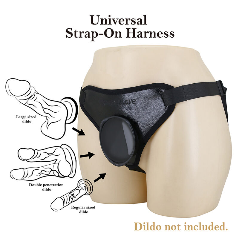 PRETTY LOVE - ARNÉS STRAP-ON UNIVERSAL NEGRO 2 PRETTY LOVE - ARNÉS STRAP-ON UNIVERSAL NEGRO - Imagen 2