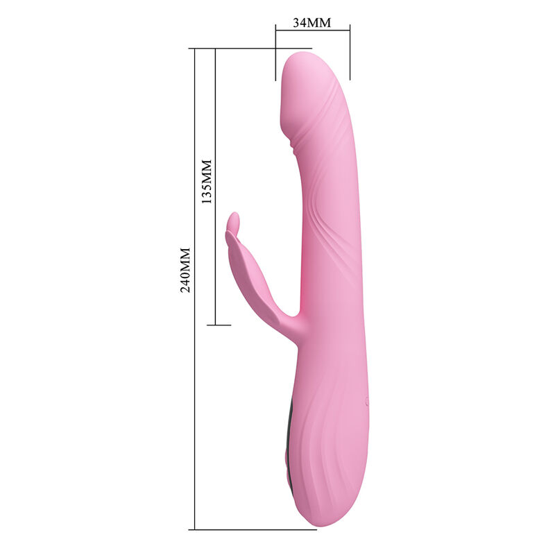PRETTY LOVE - BELLA VIBRADOR RABBIT CON ESTIMULACIÓN MARIPOSA Y LED ROSA 9 PRETTY LOVE - BELLA VIBRADOR RABBIT CON ESTIMULACIÓN MARIPOSA Y LED ROSA - Imagen 9